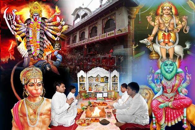 Mehandipur Dham , Puja dispelling evil spirits at Mehandipur Balaji Rajasthan